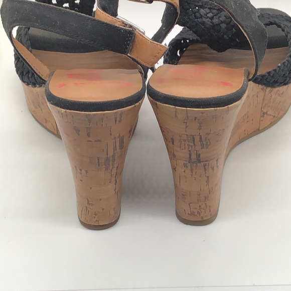 Jelly Pop “Mosaic” Black Wedges - Picture 8 of 16